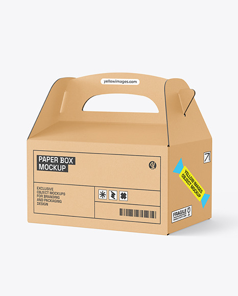 Kraft Paper Box Mockup