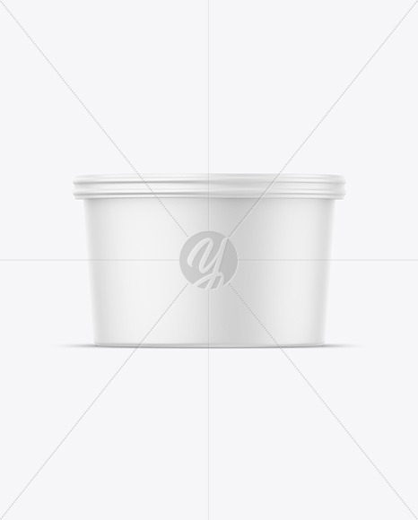 Matte Sour Cream Cup Mockup