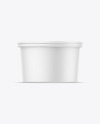 Matte Sour Cream Cup Mockup