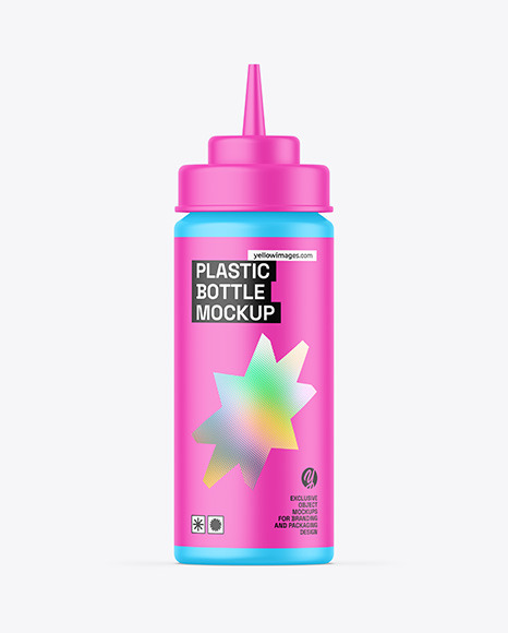 Matte Sauce Bottle Mockup