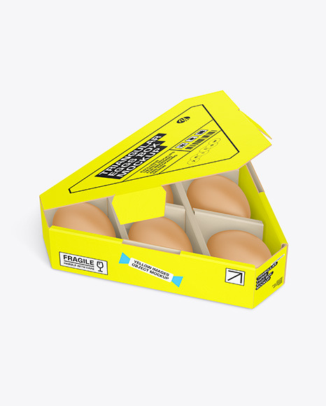 TRIANGULAR EGG BOX MOCKUP