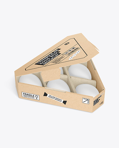 TRIANGULAR EGG BOX MOCKUP