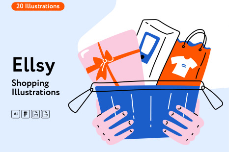 Ellsy Shopping Illustrations