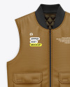 Cotton Vest w/ Patch Pockets Mockup