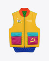 Cotton Vest w/ Patch Pockets Mockup