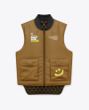 Cotton Vest w/ Patch Pockets Mockup