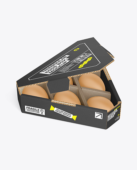 TRIANGULAR EGG BOX MOCKUP