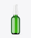 Green Airless Pump Bottle Mockup