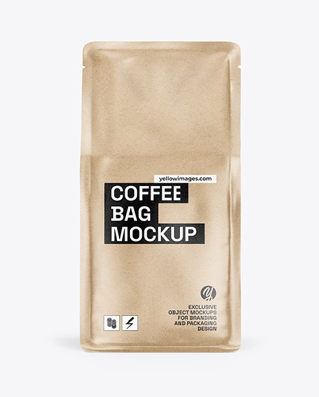 Kraft Coffee Bag Mockup
