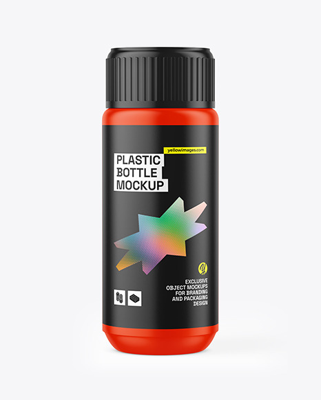 Matte Plastic Bottle Mockup