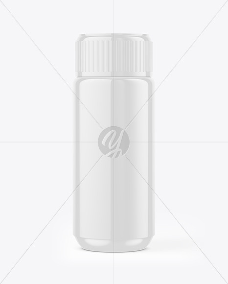 Glossy Plastic Bottle Mockup