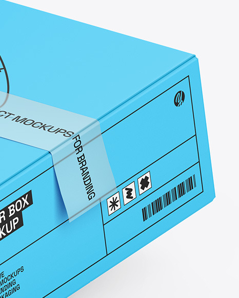 Paper Box W/ Duct Tape Mockup