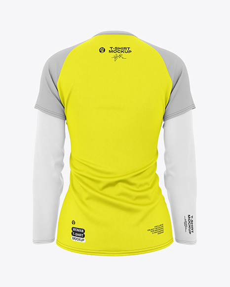 Women's Double-Layer Sleeve T-Shirt Mockup