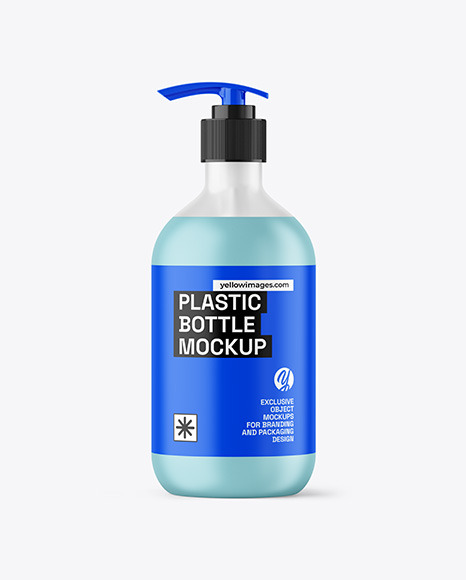 Frosted Liquid Soap Cosmetic Bottle with Pump