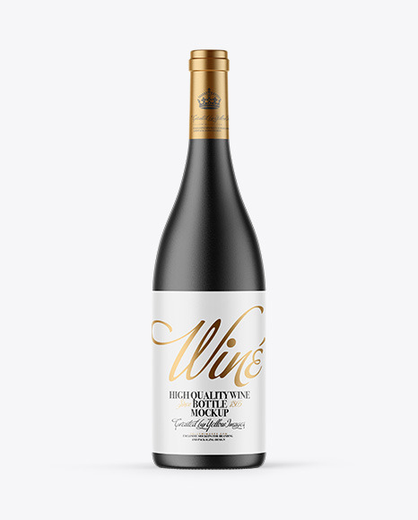 Ceramic Wine Bottle Mockup