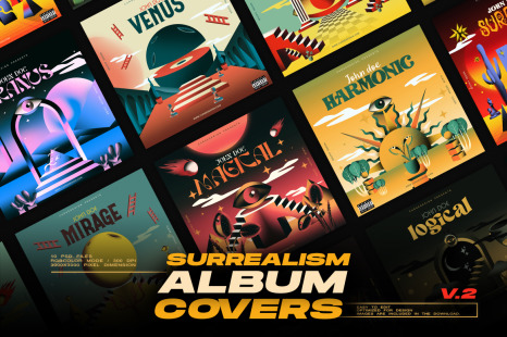 Surrealism Album Cover Design Bundle