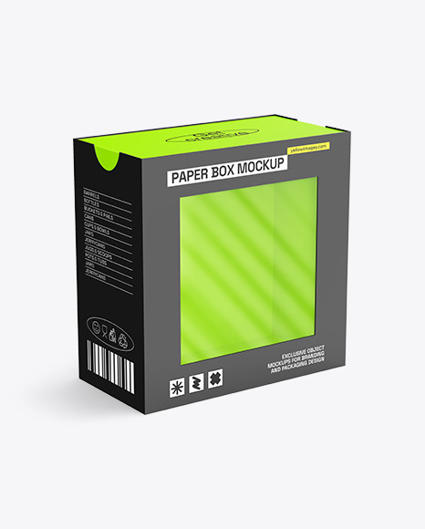 Empty Carton Box Mockup