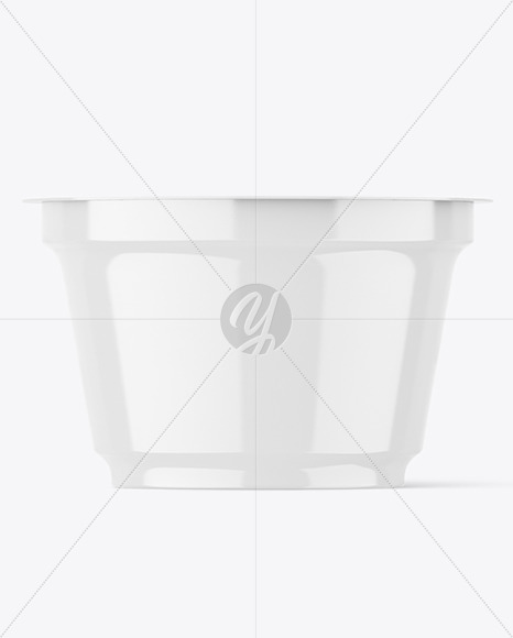 Glossy Yogurt Cup Mockup