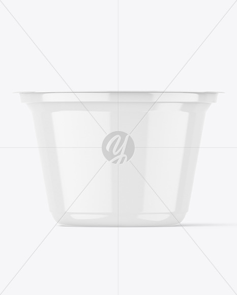 Glossy Yogurt Cup Mockup