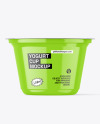Glossy Yogurt Cup Mockup