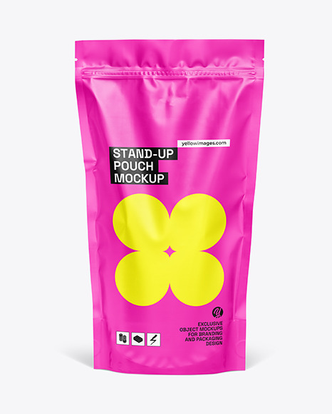 Matte Stand-up Pouch Mockup
