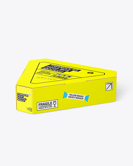 Paper Triangular Eggs Box Mockup