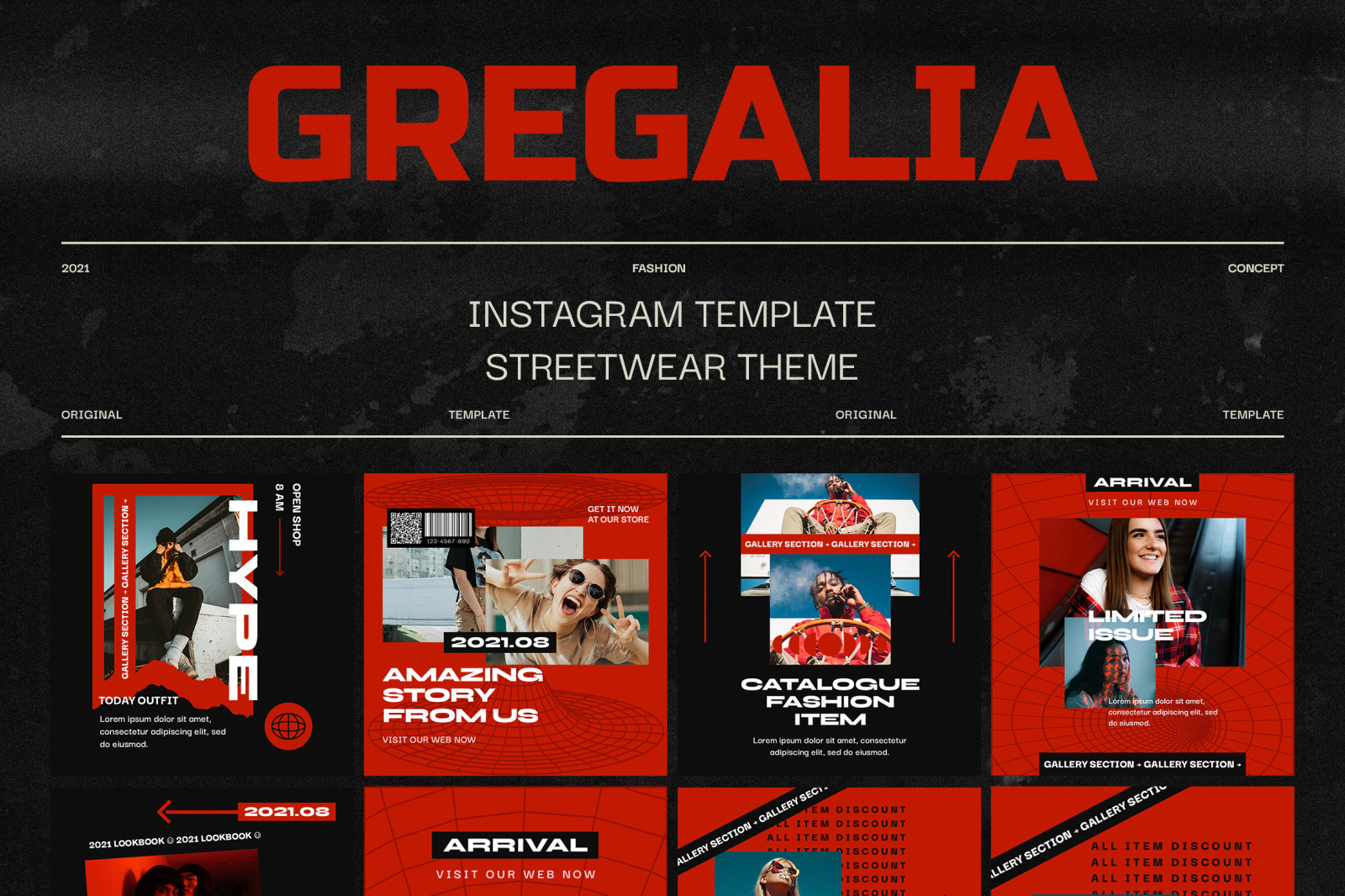 Gregalia Urban Instagram Templates