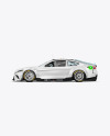 Nascar Race Car Mockup - Side View