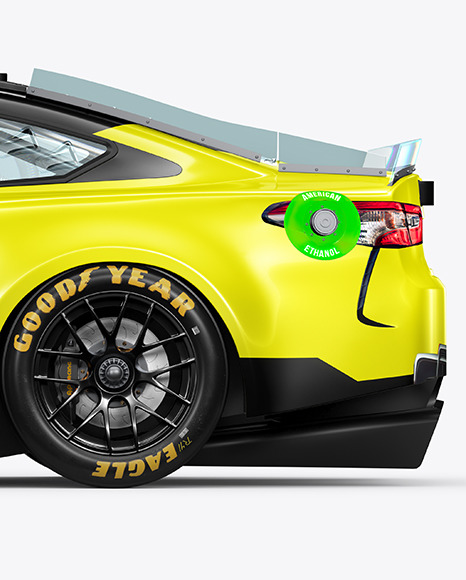 Nascar Race Car Mockup - Side View