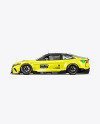 Nascar Race Car Mockup - Side View