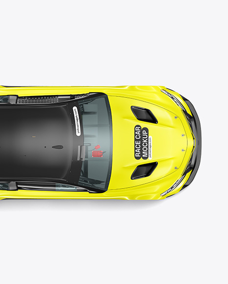 Nascar Race Car Mockup - Top View