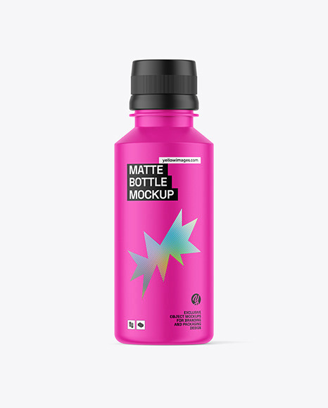 Matte Plastic Bottle Mockup