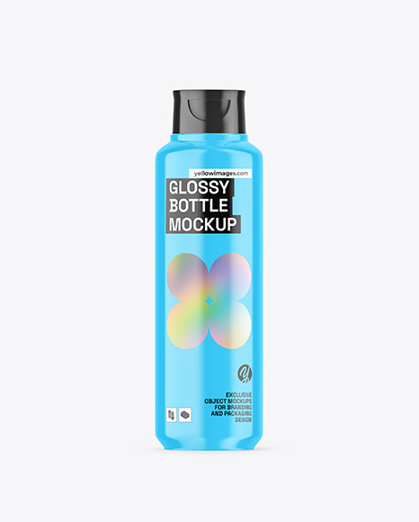 Glossy Bottle Mockup