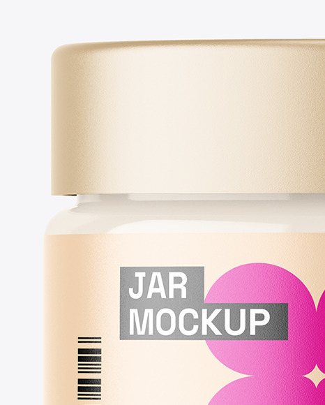15ml Clear Glass Cream Jar Mockup