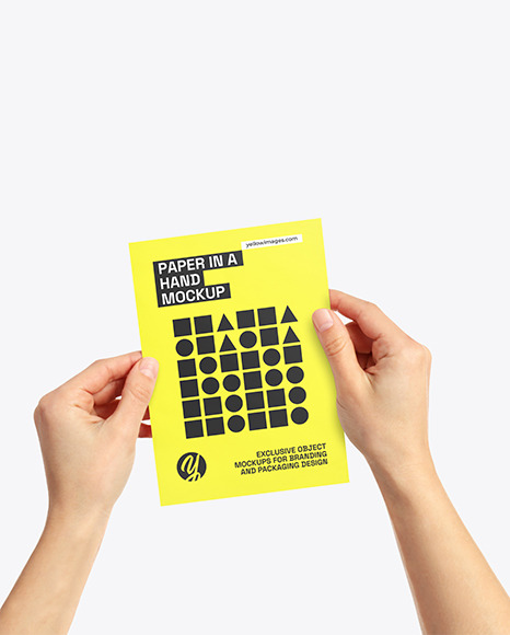 Paper in Hands Mockup
