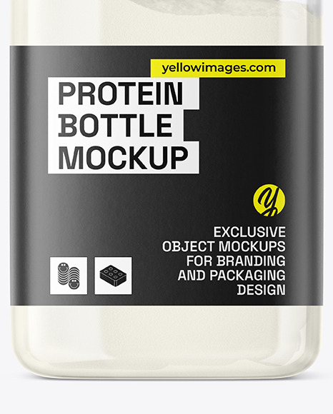 Free Protein Powder Packaging Bottle Mockup (PSD)