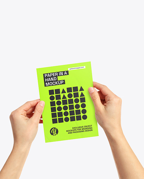 Paper in Hands Mockup