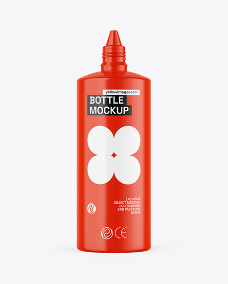 Glossy Bottle Mockup