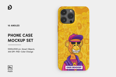 Phone Case Mockup Set