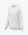 Women's Oversize Sweatshirt Mockup - Half Side View