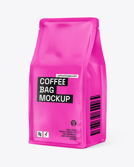 Matte Coffee Bag Mockup