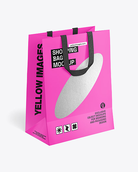 Paper Shopping Bag Mockup