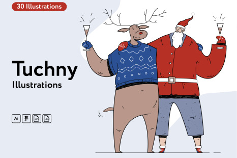 Tuchny Christmas Illustrations
