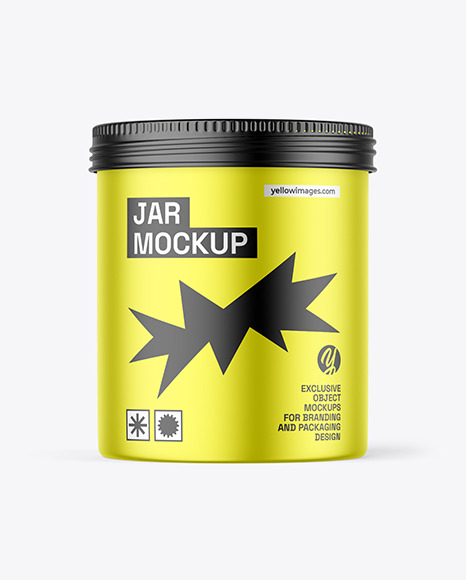 Metallic Jar Mockup