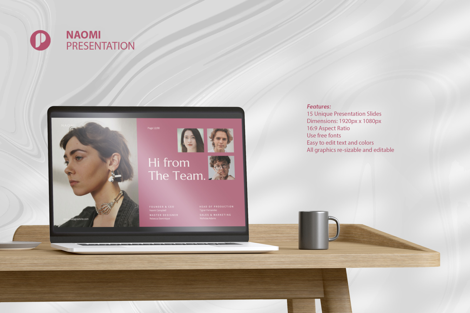 pink minimalist digital marketing presentation