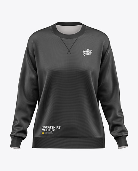 Women&#039;s Oversize Sweatshirt Mockup - Front View
