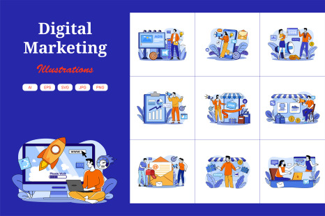 M675_Digital Marketing Illustration Pack_Part 02