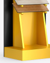 Display Stand Mockup - Half Side View