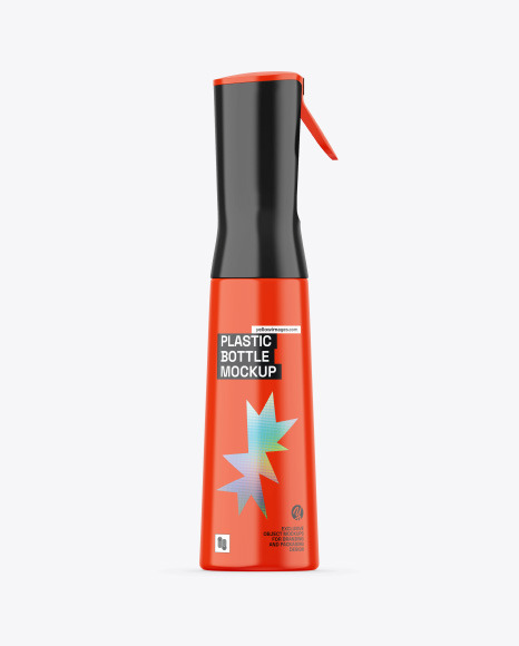 Glossy Trigger Spray Bottle Mockup
