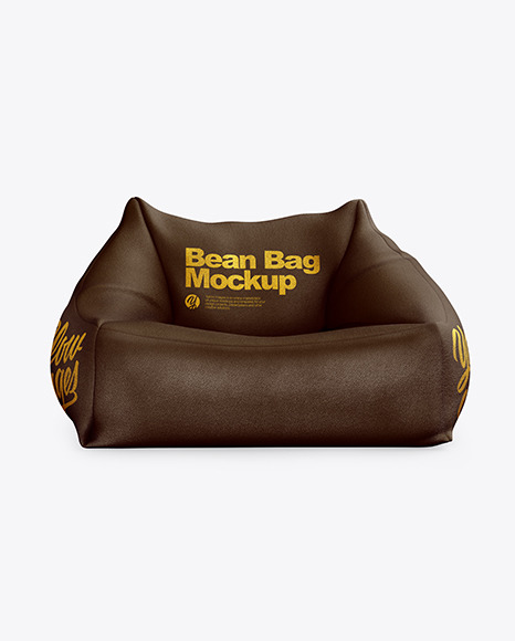 Leather Bean Bag Chair Mockup